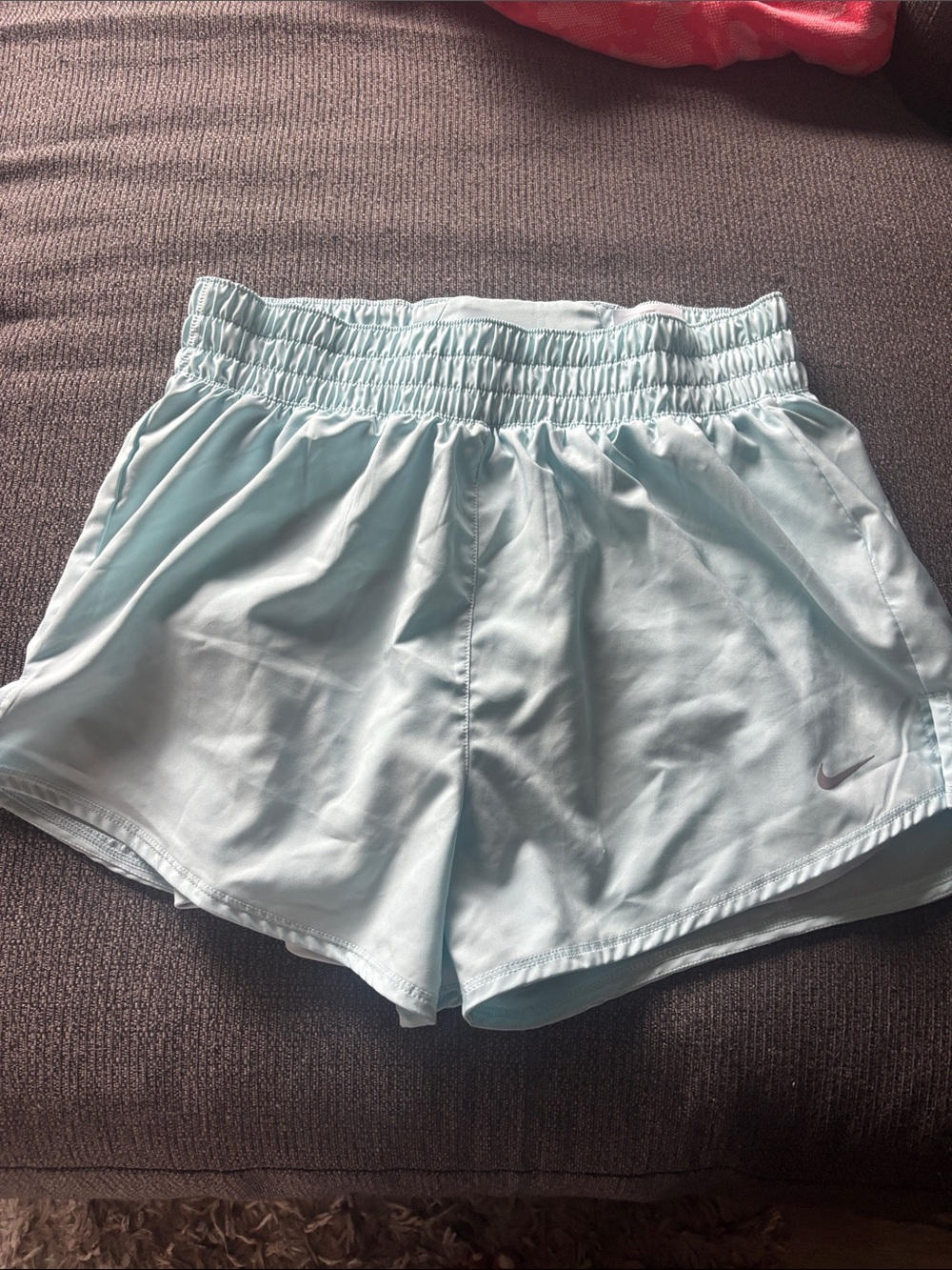 Nike Women's Mint Blue Athletic Shorts